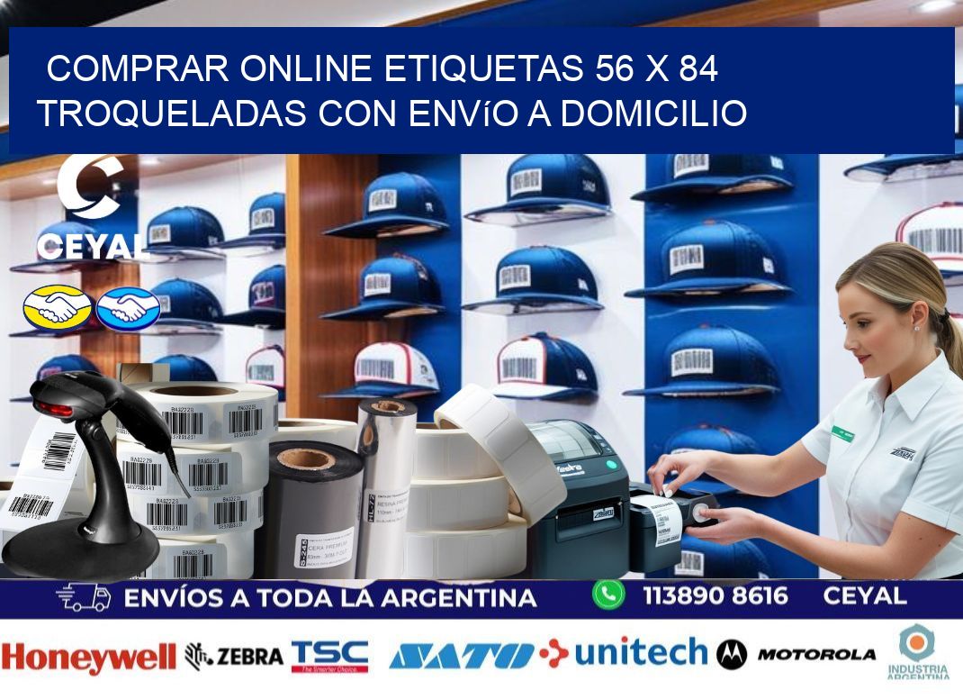 Comprar online etiquetas 56 x 84 troqueladas con envío a domicilio