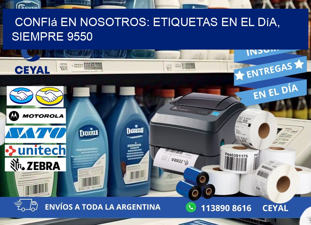 Confiá en Nosotros: Etiquetas en el Día, Siempre 9550
