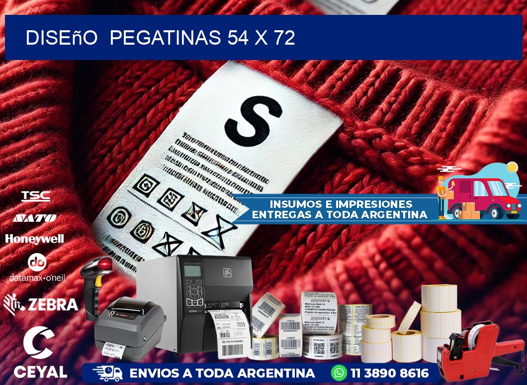 Diseño  PEGATINAS 54 x 72