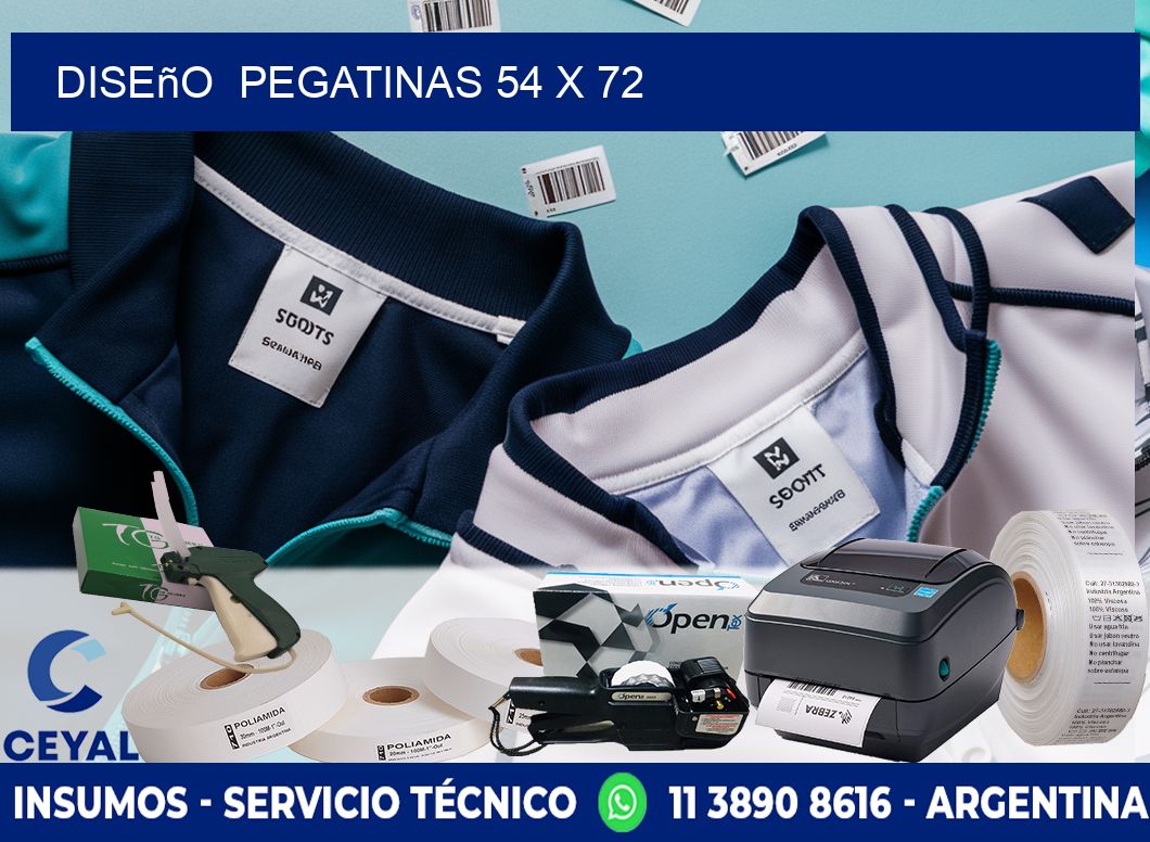 Diseño  PEGATINAS 54 x 72