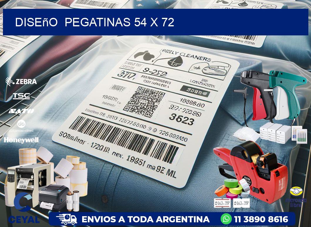 Diseño  PEGATINAS 54 x 72