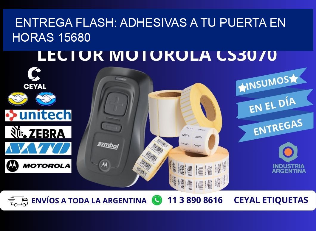Entrega Flash: Adhesivas A Tu Puerta en Horas 15680