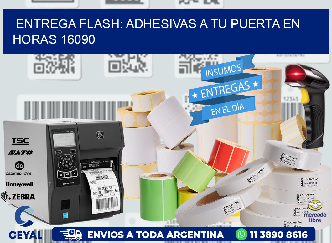 Entrega Flash: Adhesivas A Tu Puerta en Horas 16090