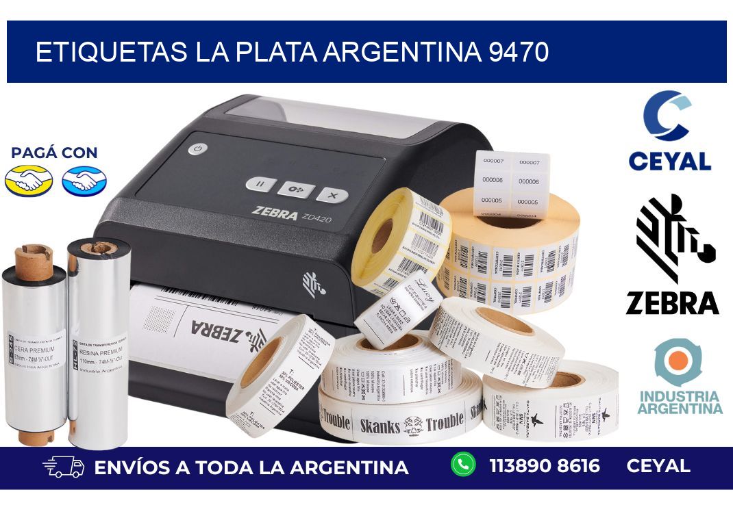 Etiquetas La Plata Argentina 9470