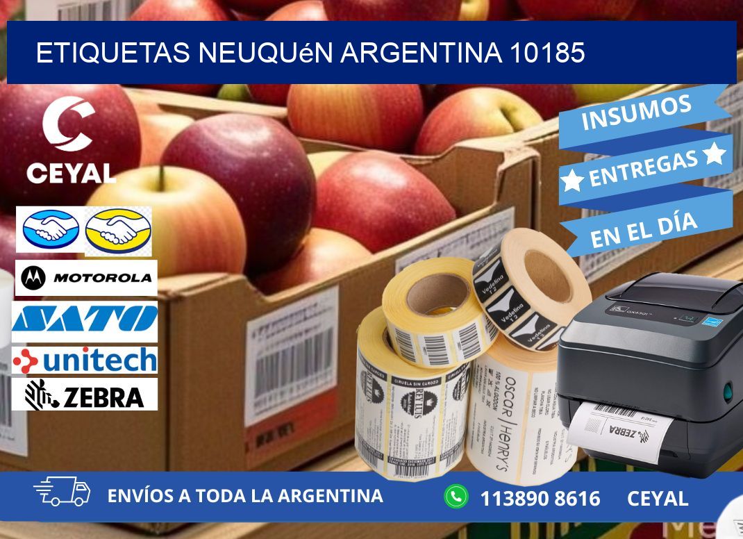 Etiquetas Neuquén Argentina 10185