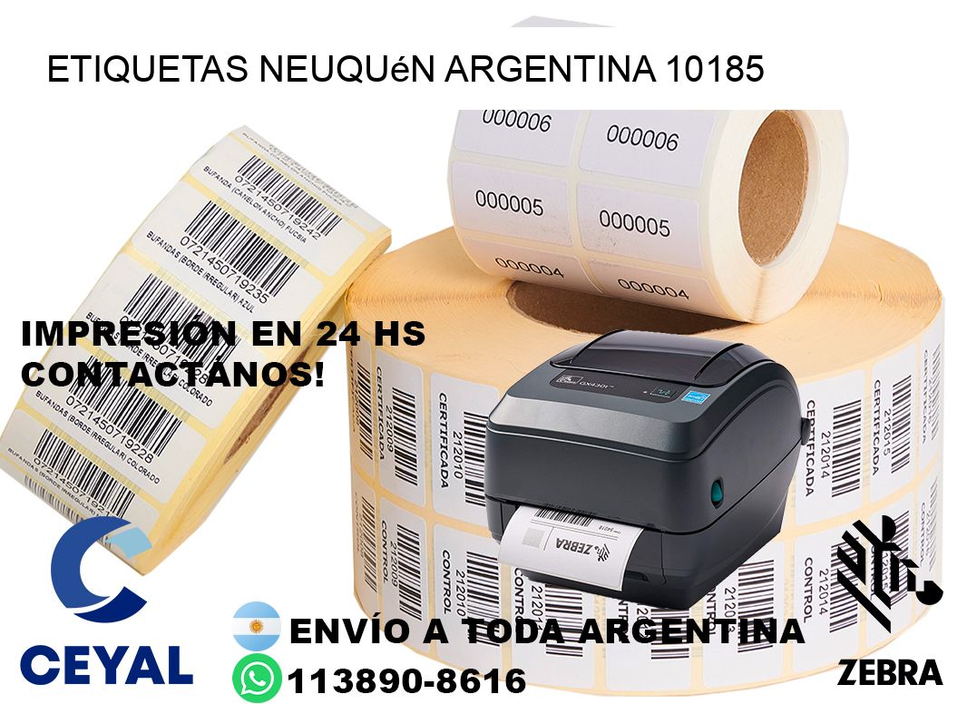 Etiquetas Neuquén Argentina 10185