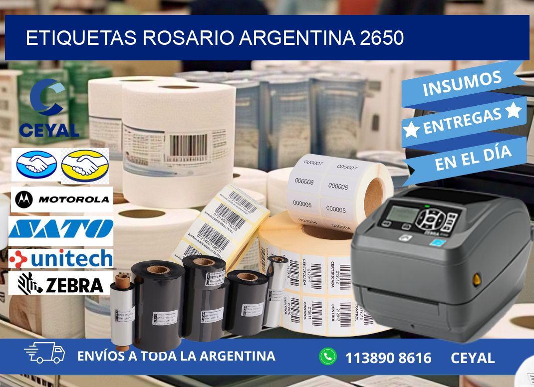 Etiquetas Rosario Argentina 2650