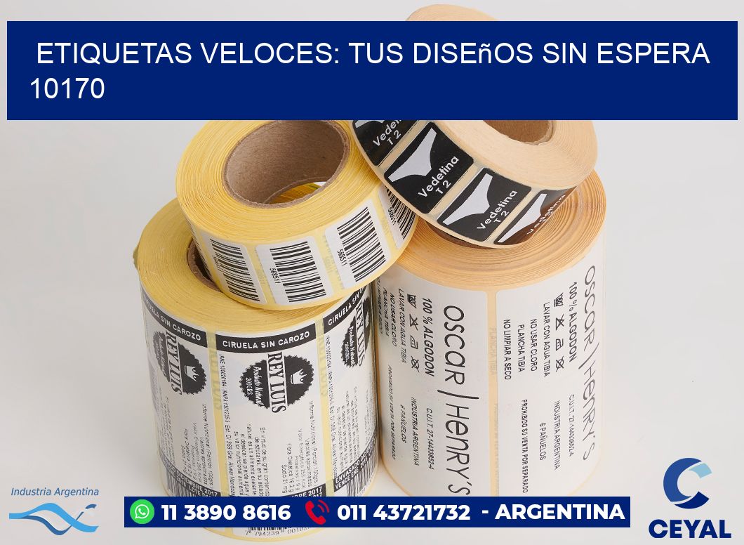 Etiquetas Veloces: Tus Diseños sin Espera 10170