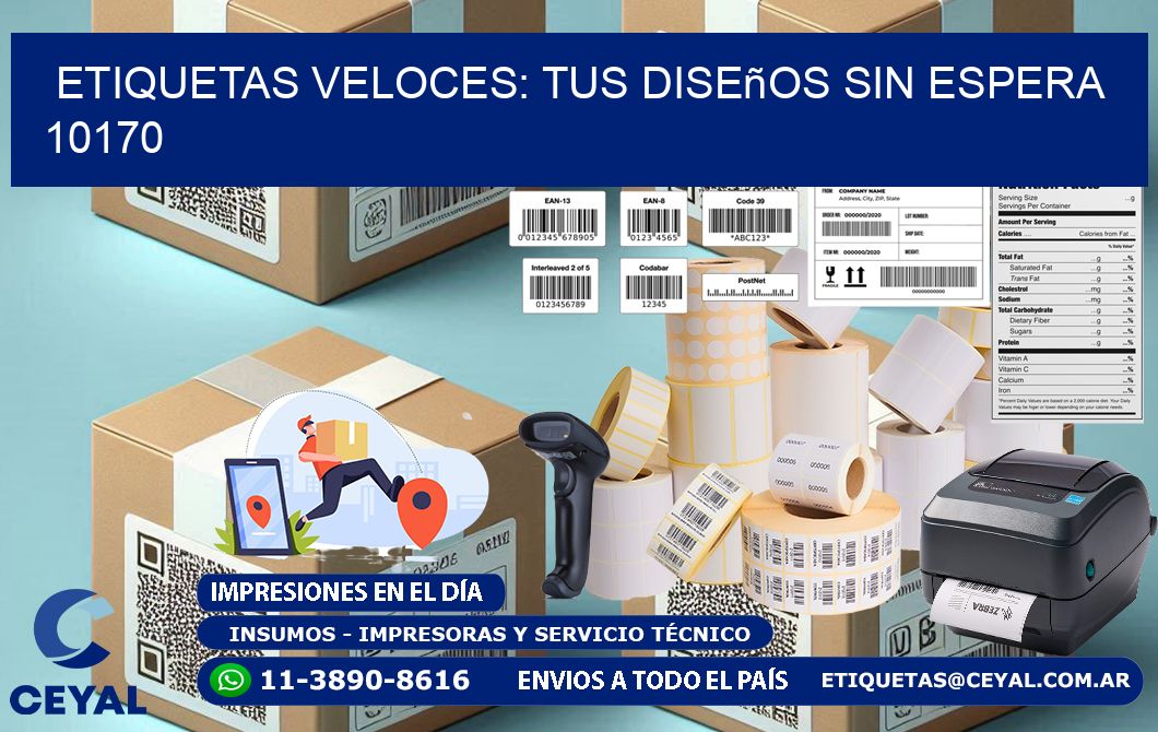 Etiquetas Veloces: Tus Diseños sin Espera 10170