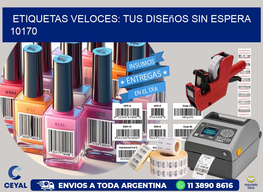Etiquetas Veloces: Tus Diseños sin Espera 10170