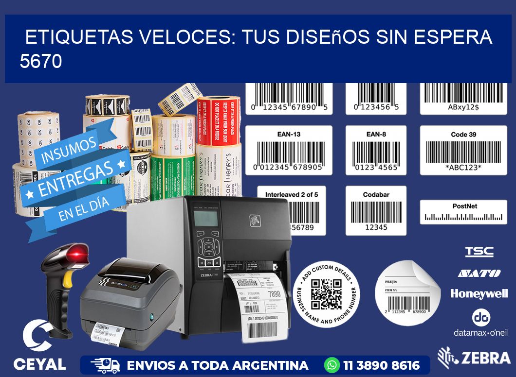 Etiquetas Veloces: Tus Diseños sin Espera 5670