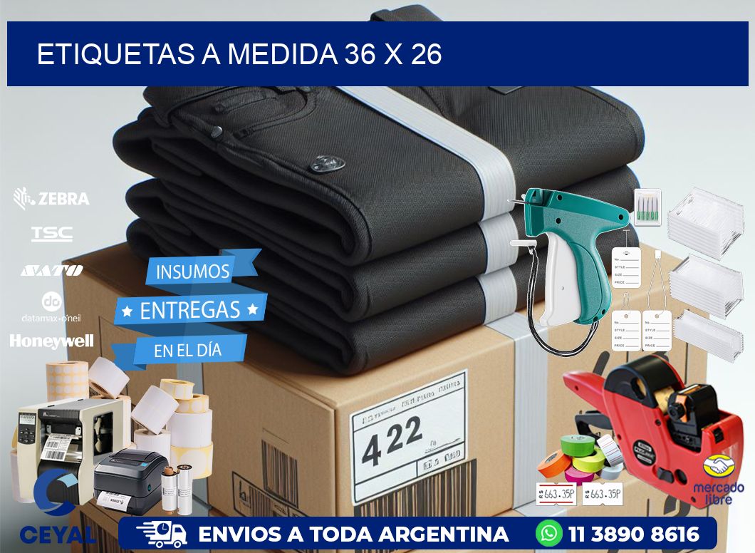 Etiquetas a medida 36 x 26