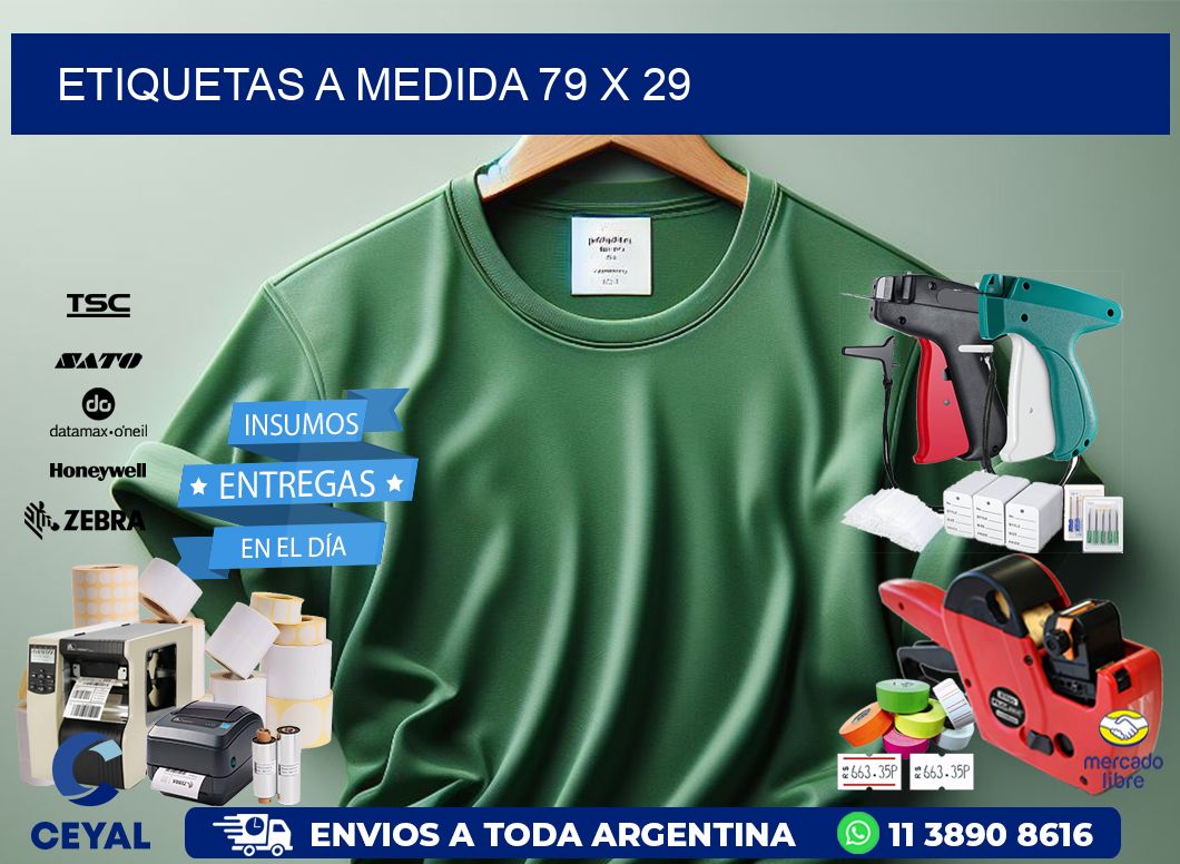 Etiquetas a medida 79 x 29