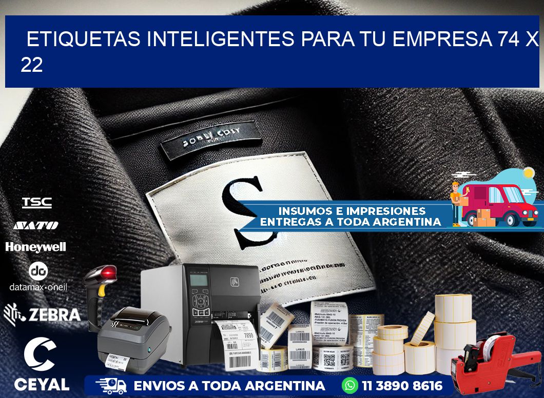 Etiquetas inteligentes para tu empresa 74 x 22