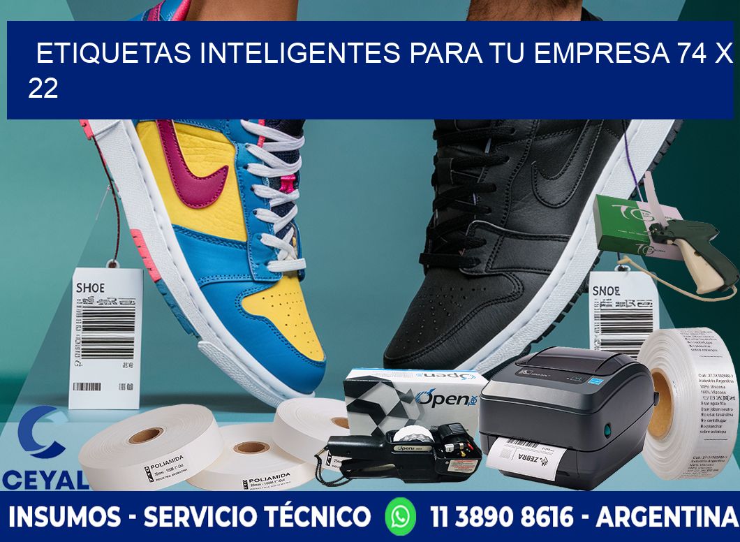 Etiquetas inteligentes para tu empresa 74 x 22