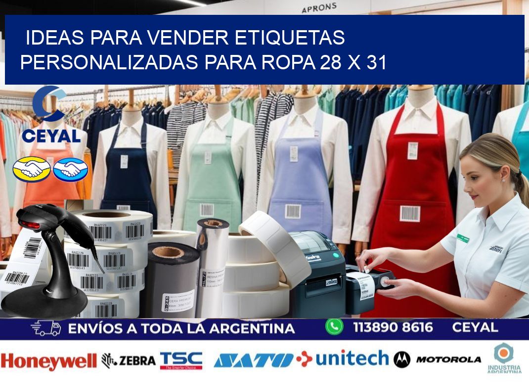 Ideas para Vender Etiquetas Personalizadas para Ropa 28 x 31