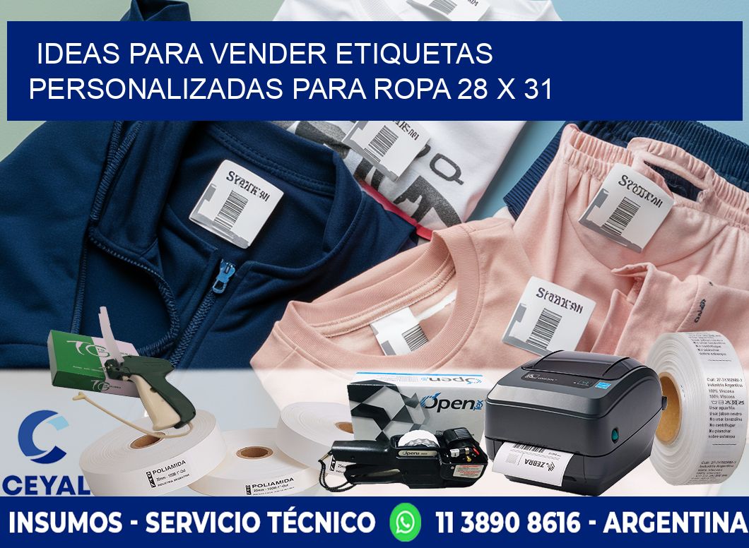 Ideas para Vender Etiquetas Personalizadas para Ropa 28 x 31