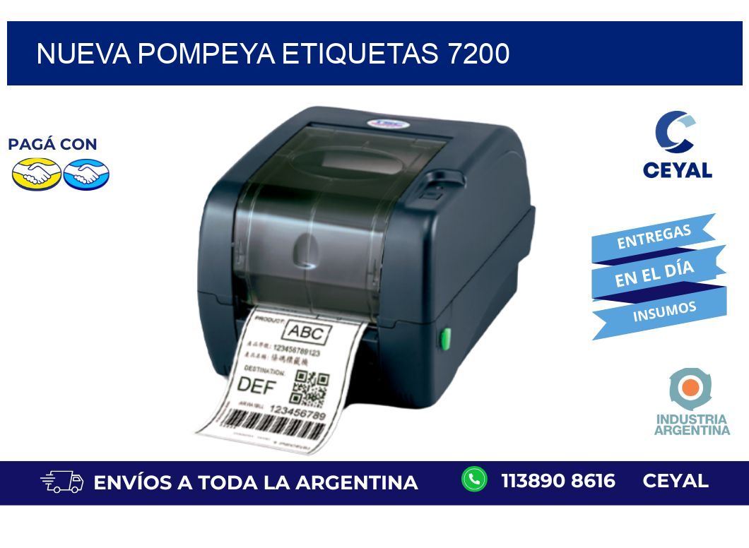 Nueva Pompeya etiquetas 7200