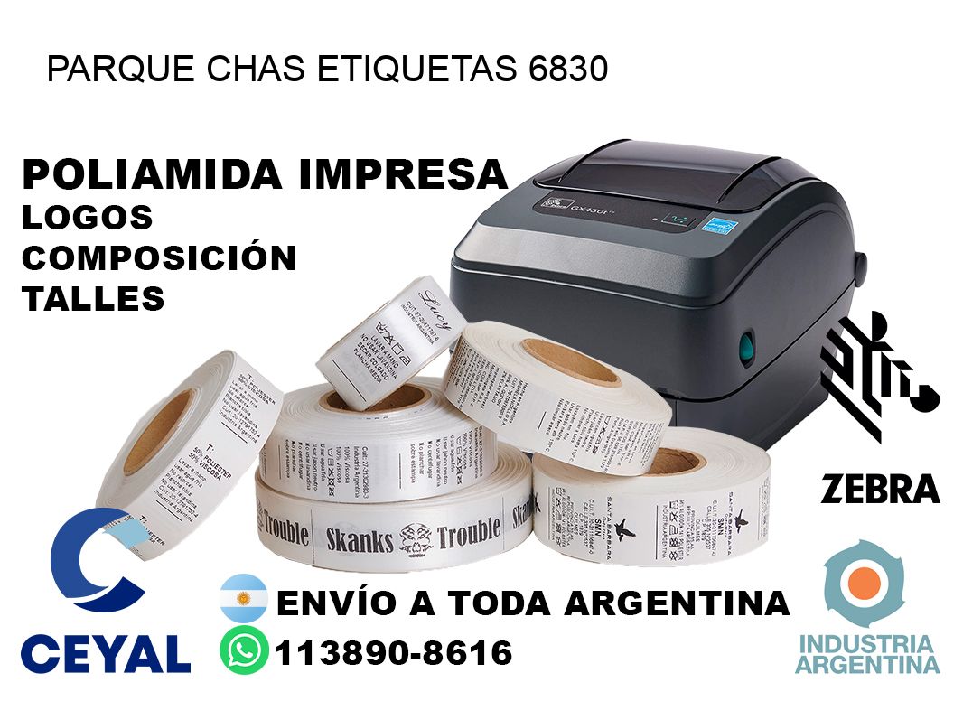 Parque Chas etiquetas 6830