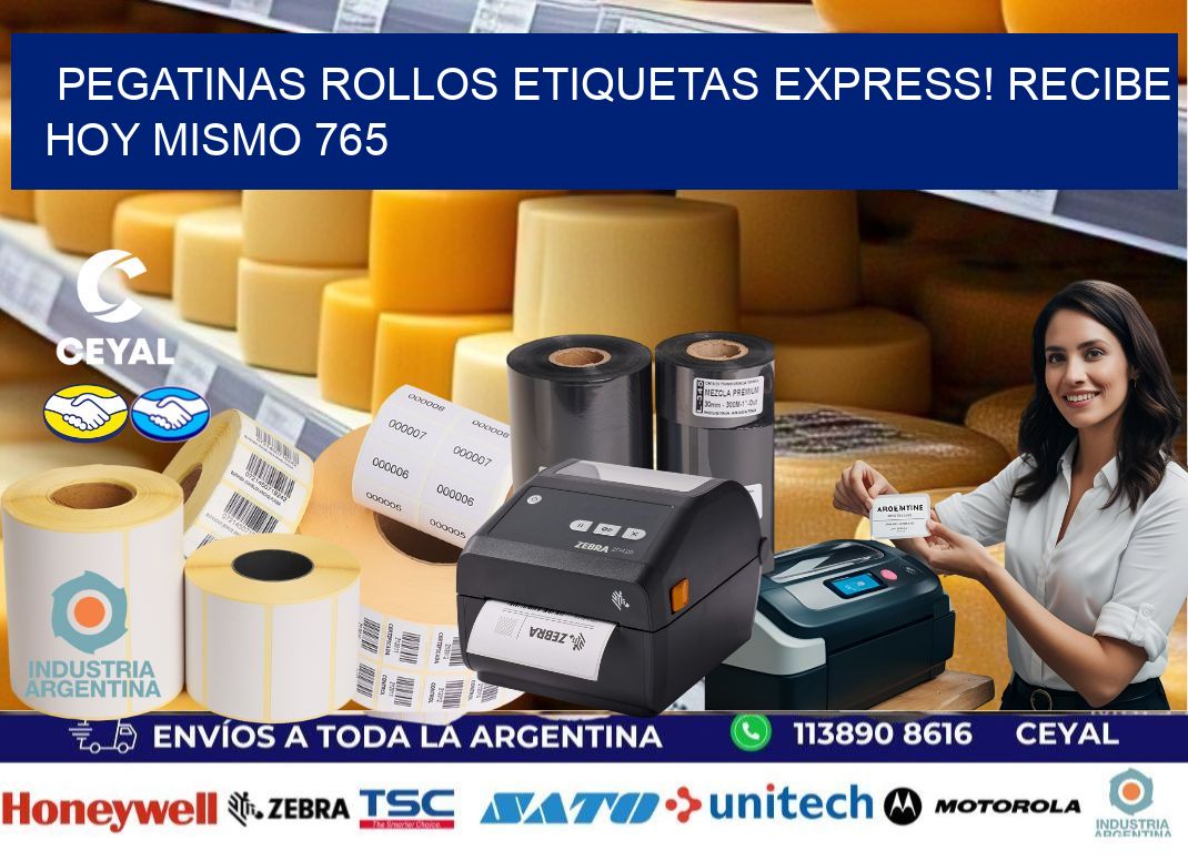Pegatinas rollos etiquetas Express! Recibe Hoy Mismo 765