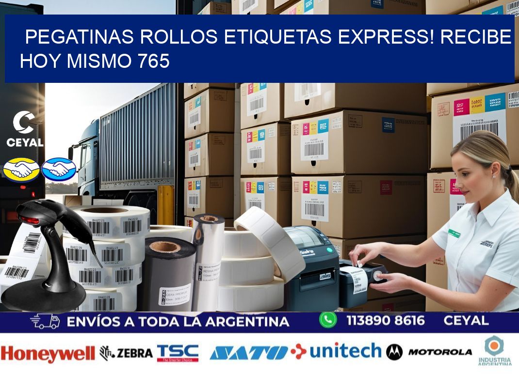 Pegatinas rollos etiquetas Express! Recibe Hoy Mismo 765