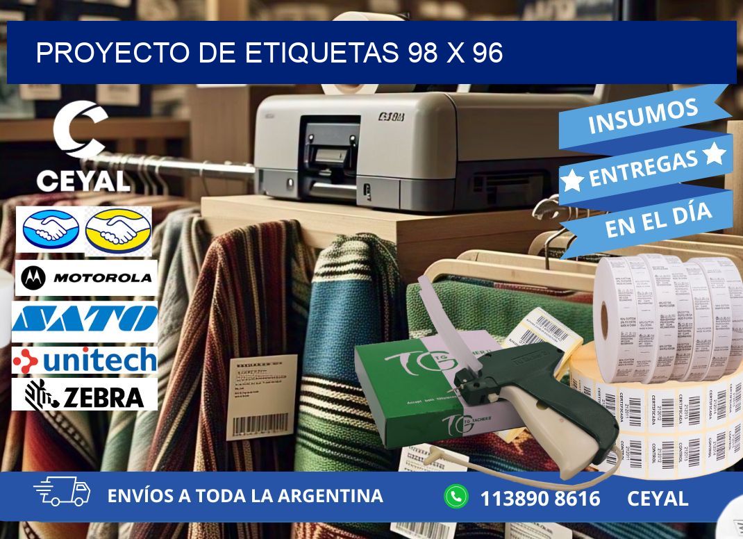Proyecto de etiquetas 98 x 96