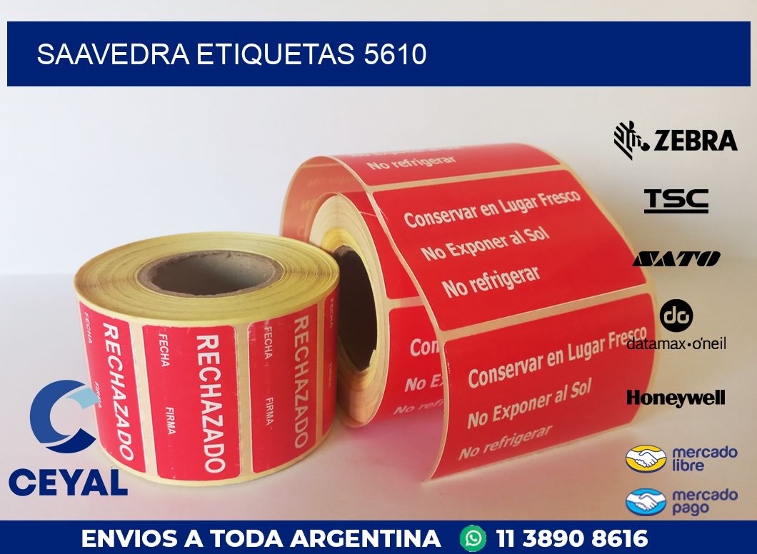 Saavedra etiquetas 5610