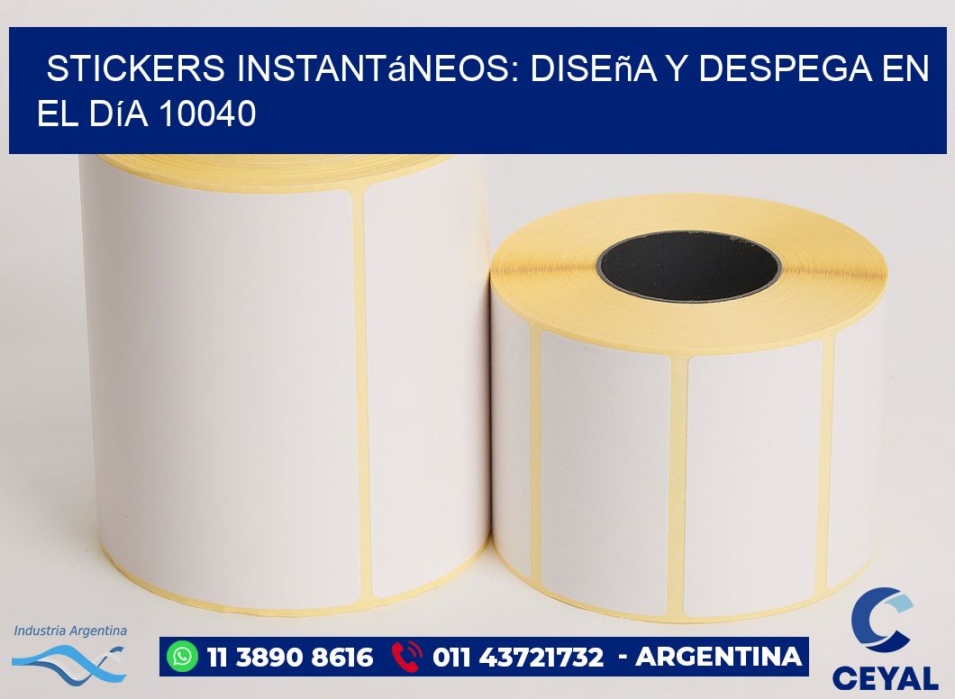 Stickers Instantáneos: Diseña y Despega en el Día 10040