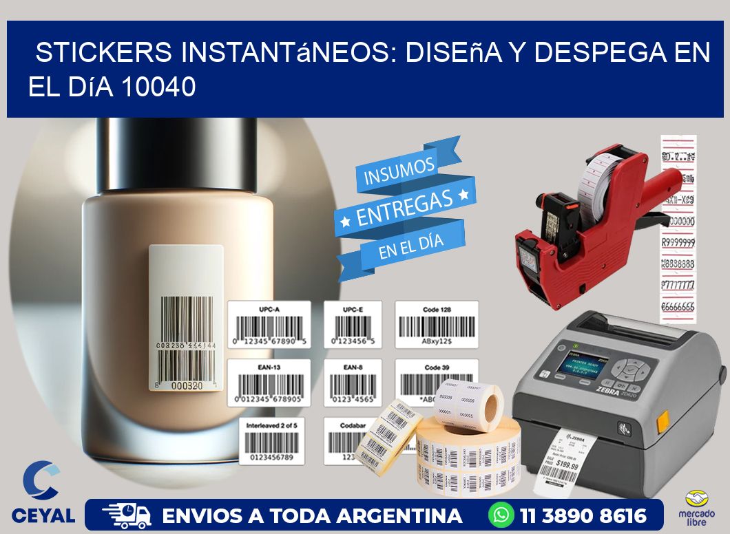 Stickers Instantáneos: Diseña y Despega en el Día 10040