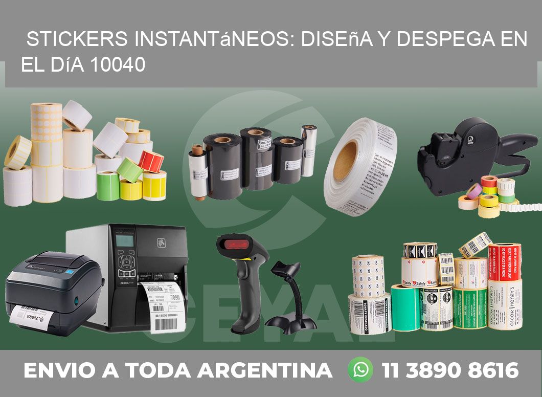 Stickers Instantáneos: Diseña y Despega en el Día 10040