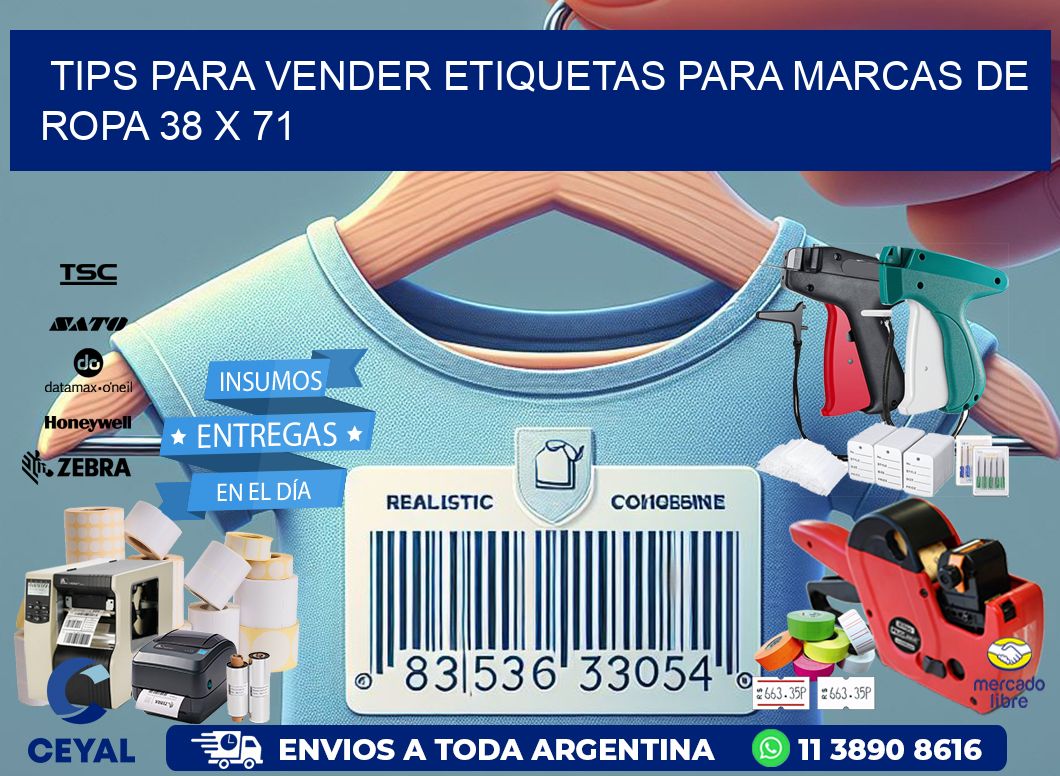 Tips para Vender Etiquetas para Marcas de Ropa 38 x 71