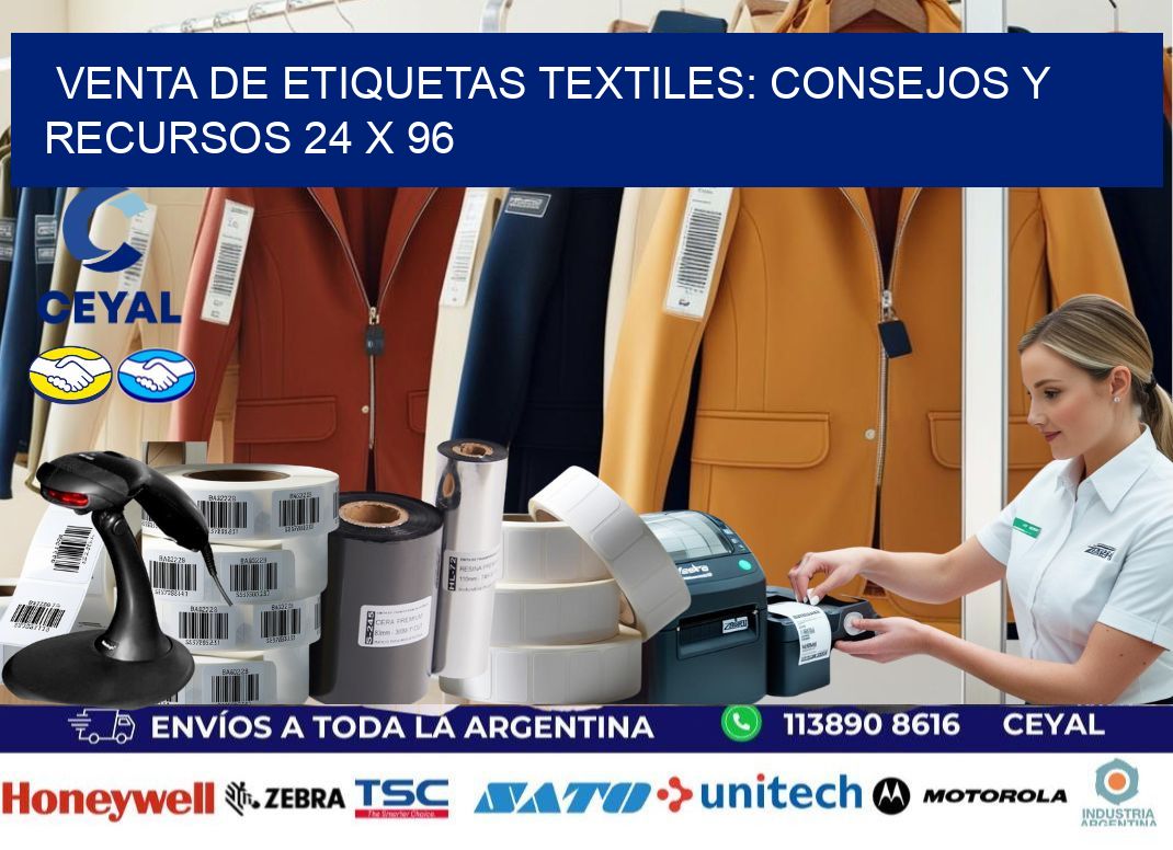 Venta de Etiquetas Textiles: Consejos y Recursos 24 x 96