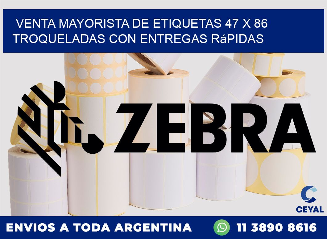 Venta mayorista de etiquetas 47 x 86 troqueladas con entregas rápidas