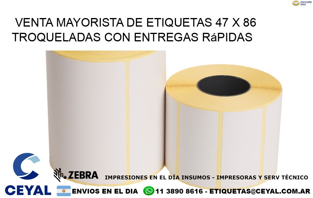 Venta mayorista de etiquetas 47 x 86 troqueladas con entregas rápidas