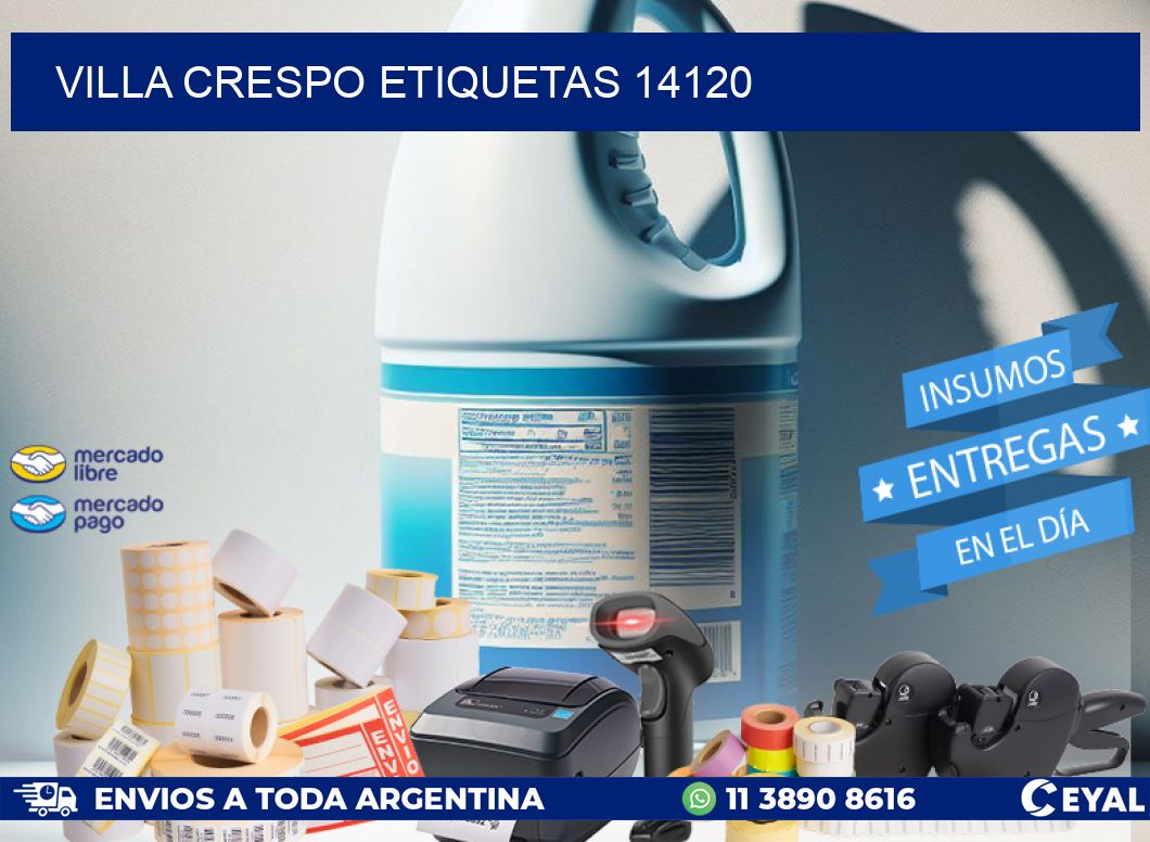 Villa Crespo etiquetas 14120