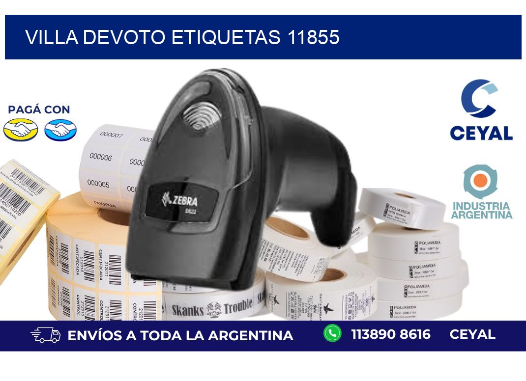 Villa Devoto etiquetas 11855