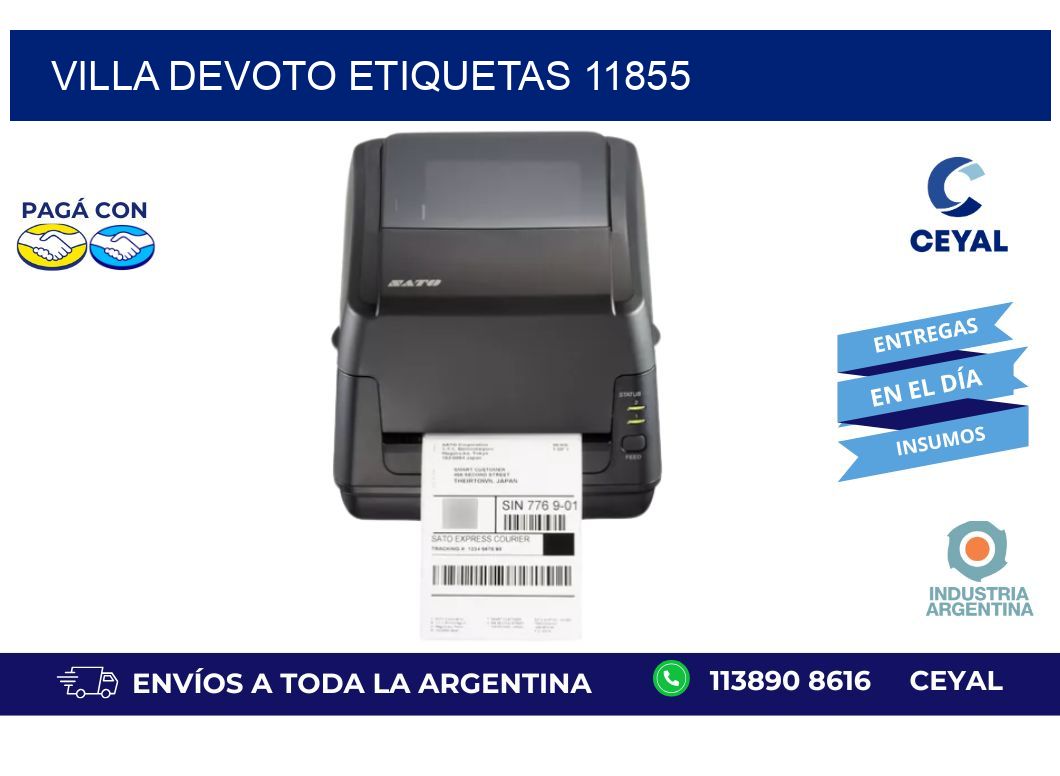 Villa Devoto etiquetas 11855