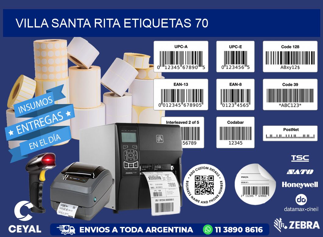 Villa Santa Rita etiquetas 70