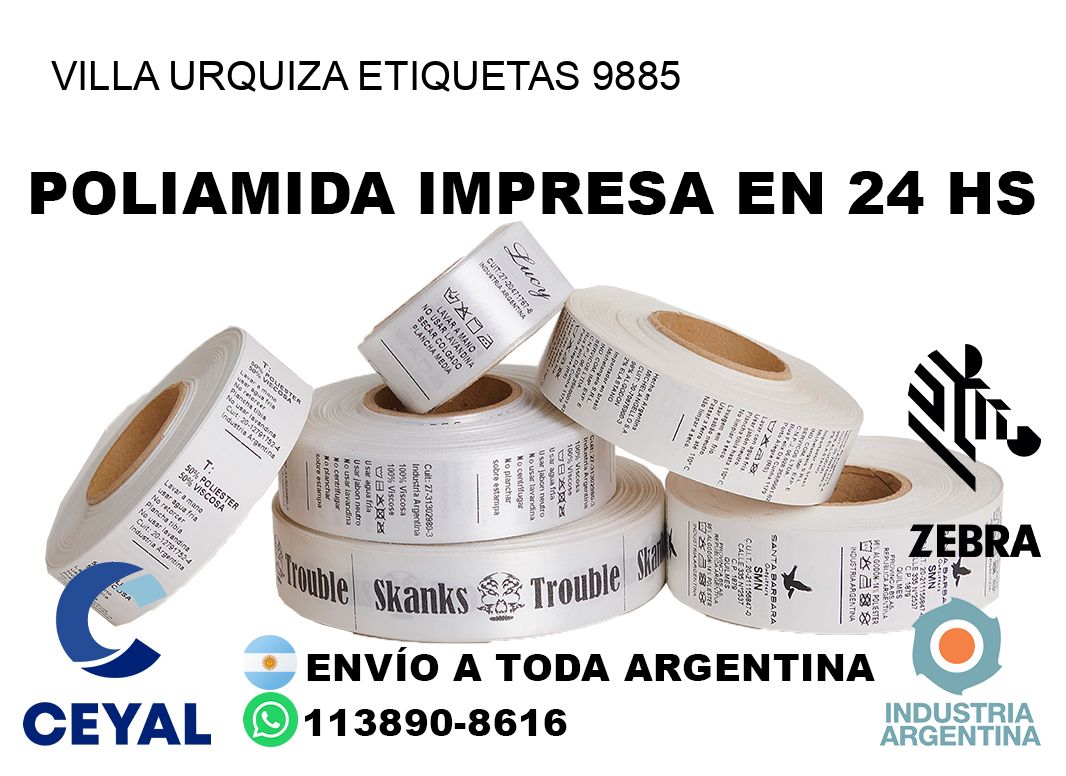 Villa Urquiza etiquetas 9885