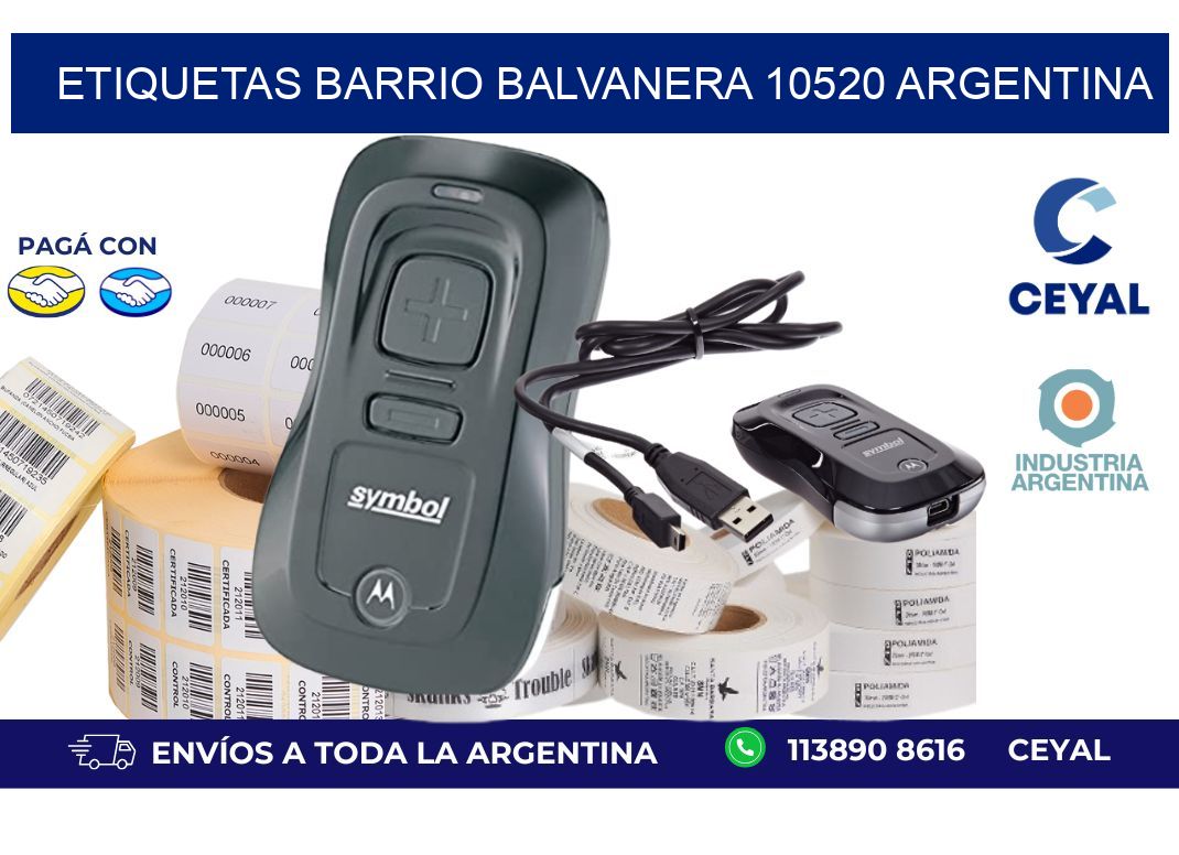 etiquetas barrio balvanera 10520 argentina