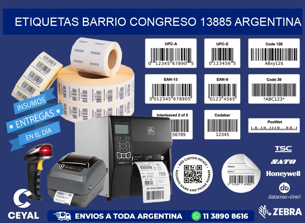 etiquetas barrio congreso 13885 argentina