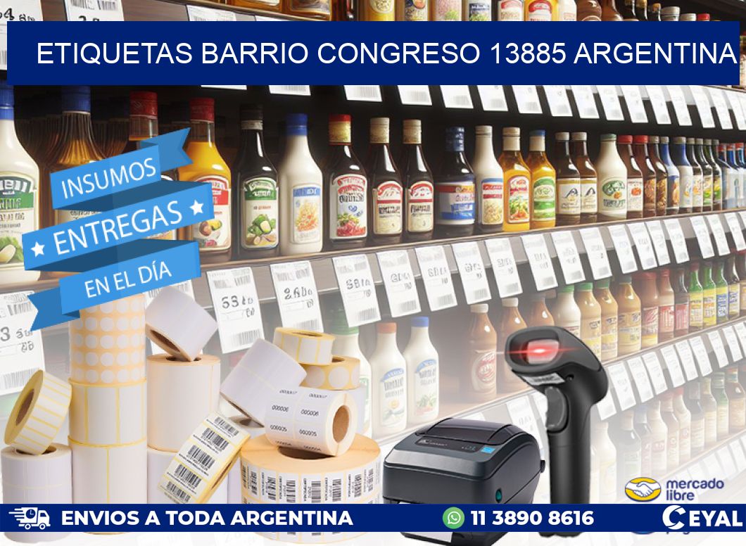 etiquetas barrio congreso 13885 argentina