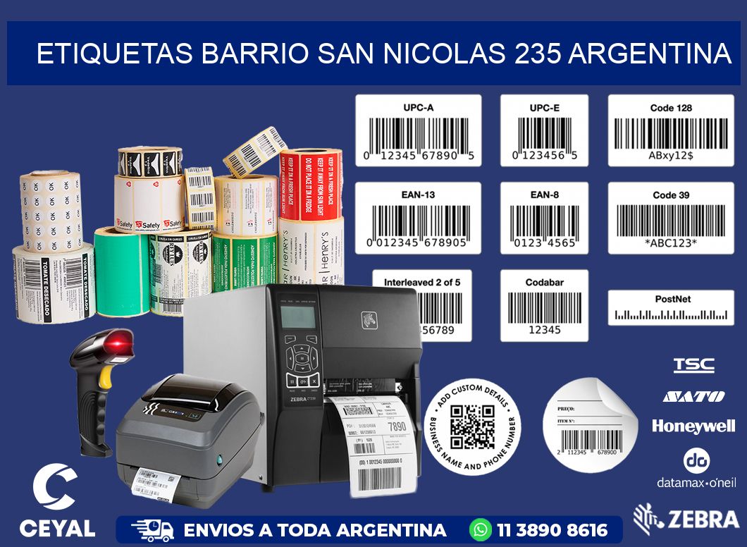 etiquetas barrio san nicolas 235 argentina