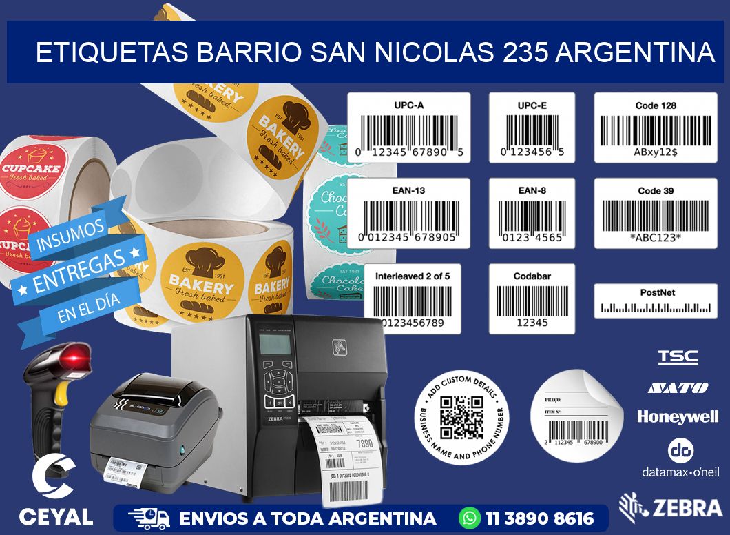 etiquetas barrio san nicolas 235 argentina