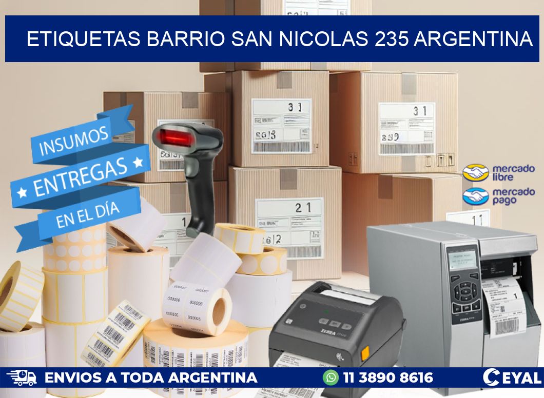 etiquetas barrio san nicolas 235 argentina