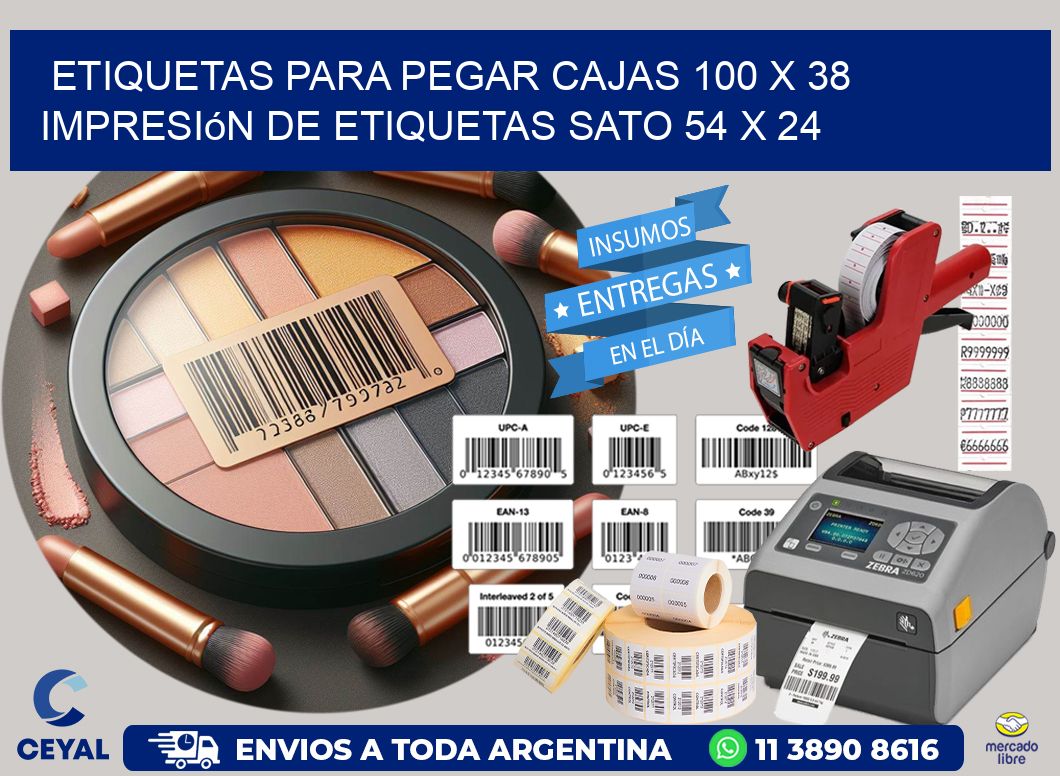 etiquetas para pegar cajas 100 x 38 impresión de etiquetas sato 54 x 24