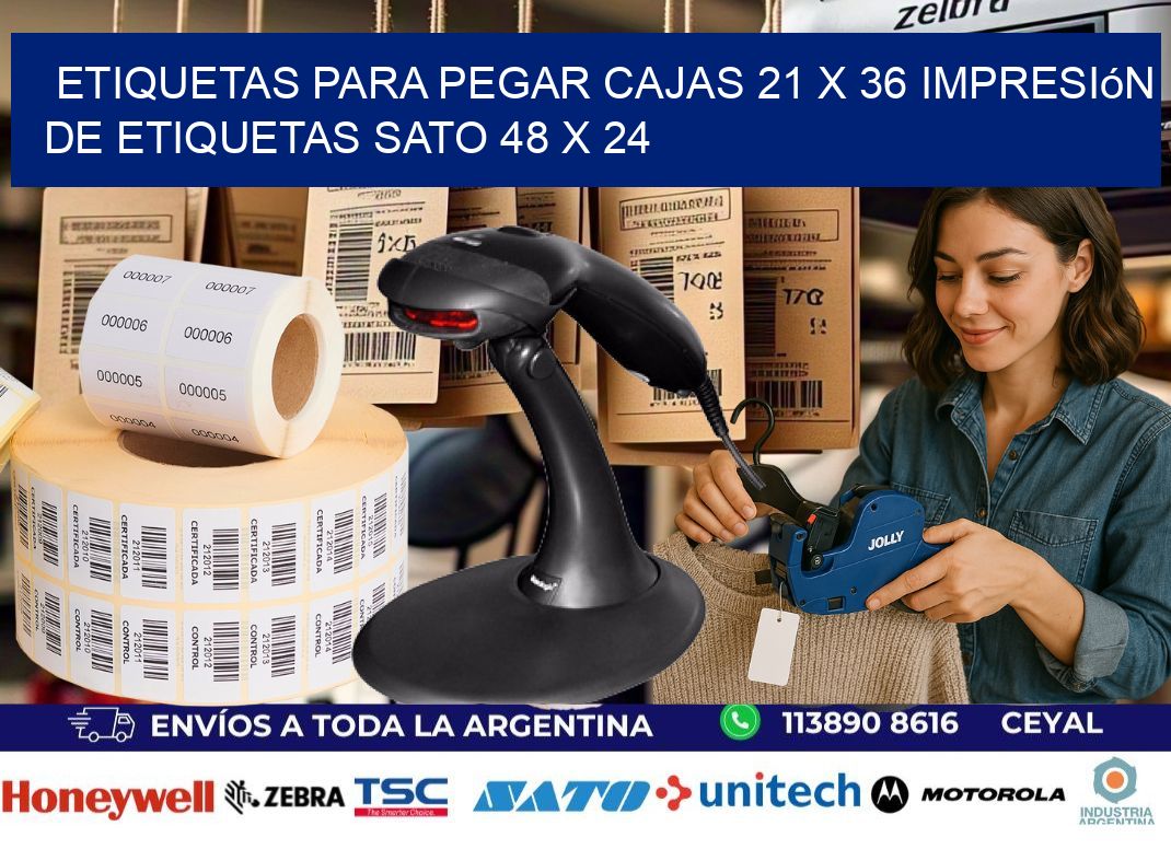 etiquetas para pegar cajas 21 x 36 impresión de etiquetas sato 48 x 24