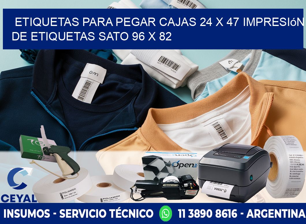 etiquetas para pegar cajas 24 x 47 impresión de etiquetas sato 96 x 82