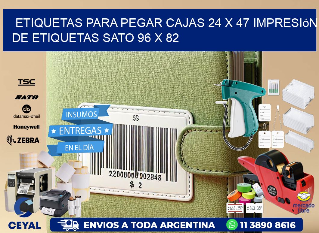 etiquetas para pegar cajas 24 x 47 impresión de etiquetas sato 96 x 82