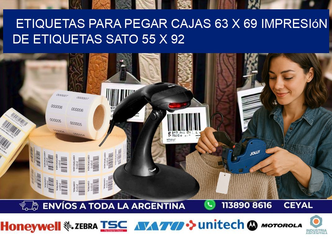 etiquetas para pegar cajas 63 x 69 impresión de etiquetas sato 55 x 92